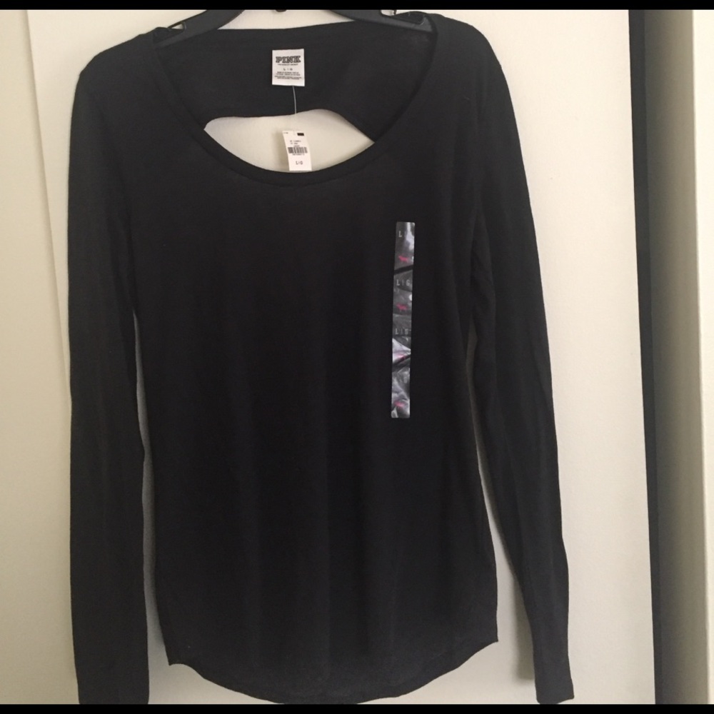 Victoria's Secret PINK -long sleeve tee, back open