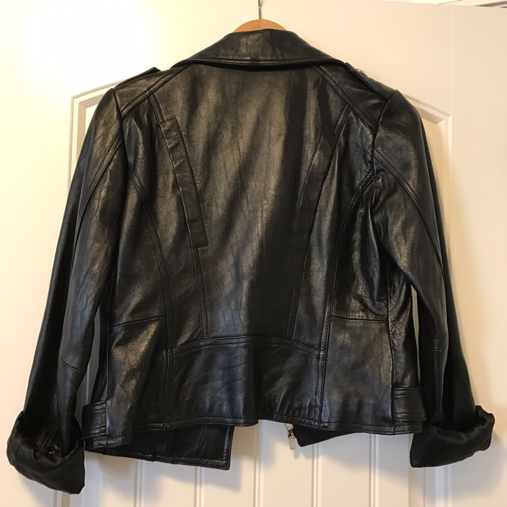 Oversized Leather Jacket - image 2