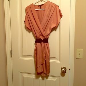 Peach bcbg dress