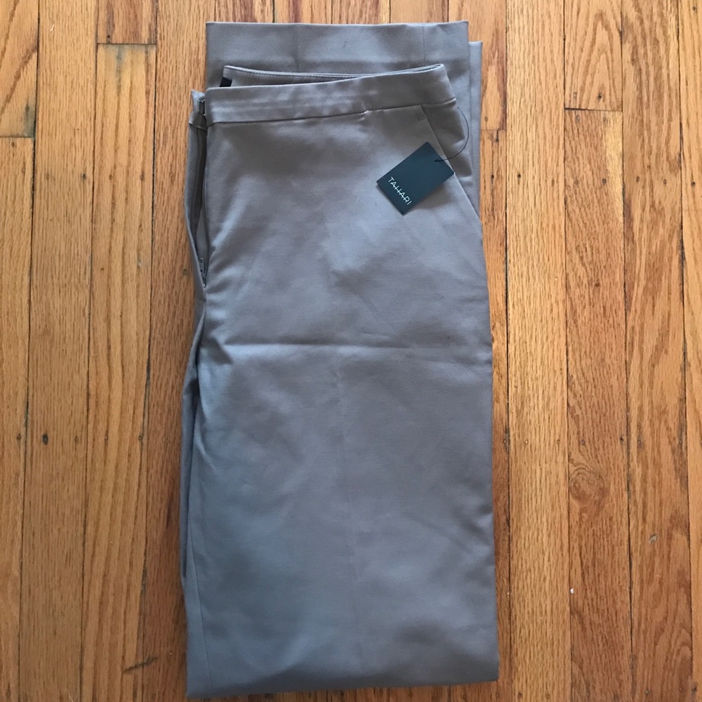 Tahari tan trousers
