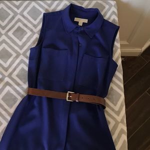 Michael Kors Sleeveless Dress with Belt
