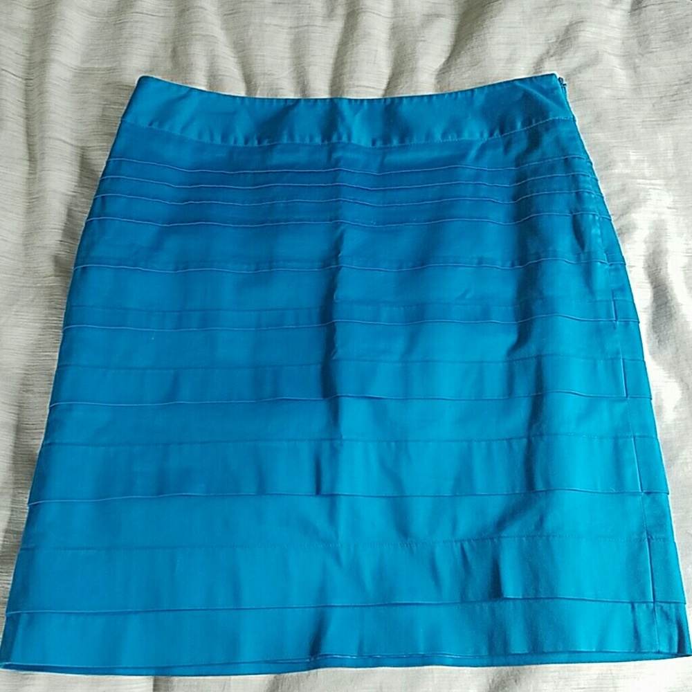 Aqua pencil skirt
