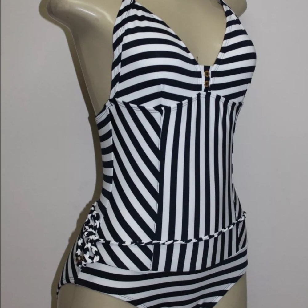 Tommy Hilfiger One Piece Striped Swimsuit
