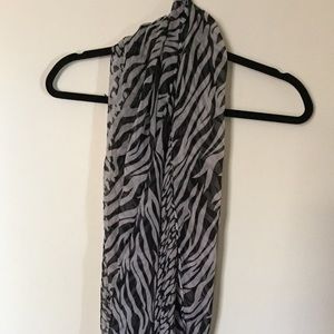 Light weight zebra scarf