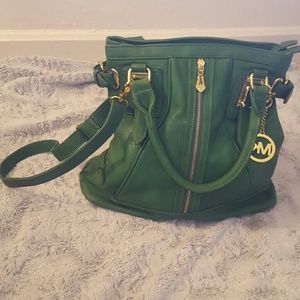 Michael Kors Rare Green leather satchel purse