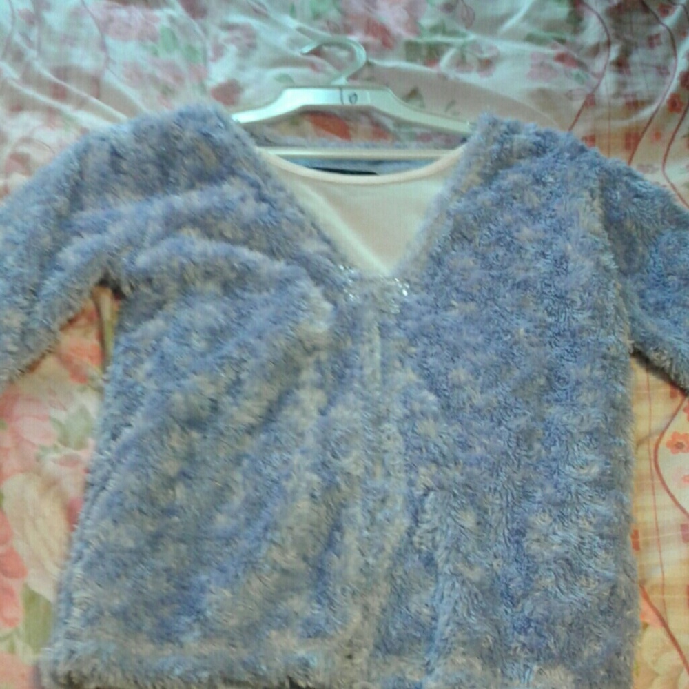 Super soft purple butterfly sweater!