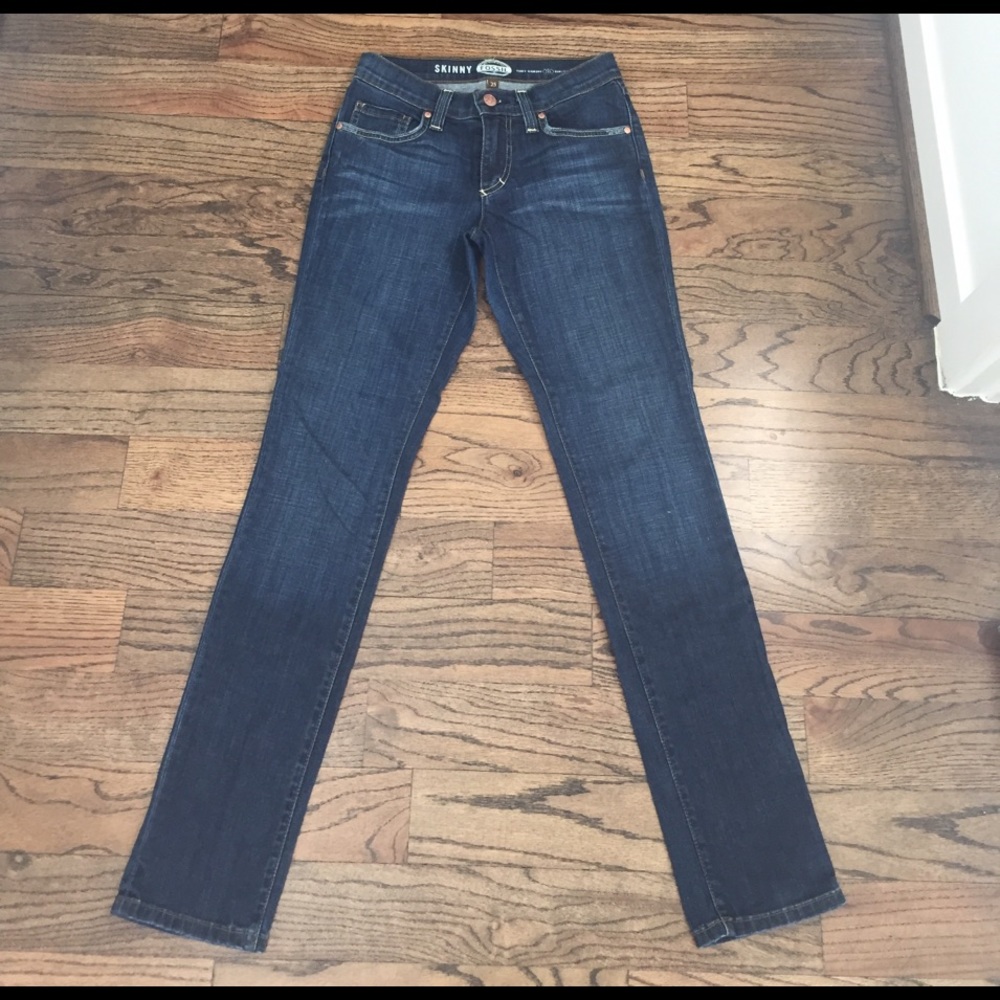Fossil Skinny dark jeans size 25