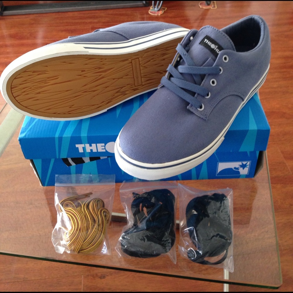 The Hundreds blue new canvas shoe