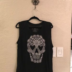 🖤Sugar Skull Black Muscle Tee🖤