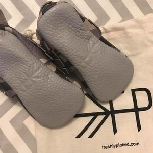 Brand new freshly picked moccasins.  Size 3.