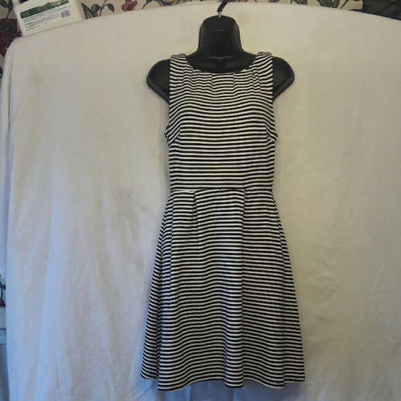 Black and White striped Merona dress - Picture 1 of 4