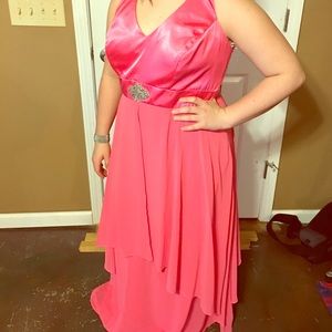 Pink prom dress