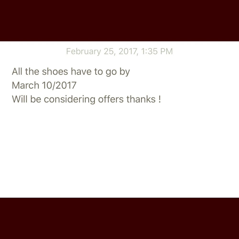 All shoes need to go