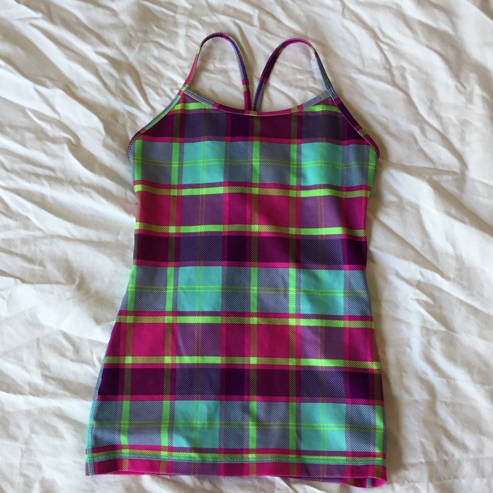 Ivivva plaid tumbling tank