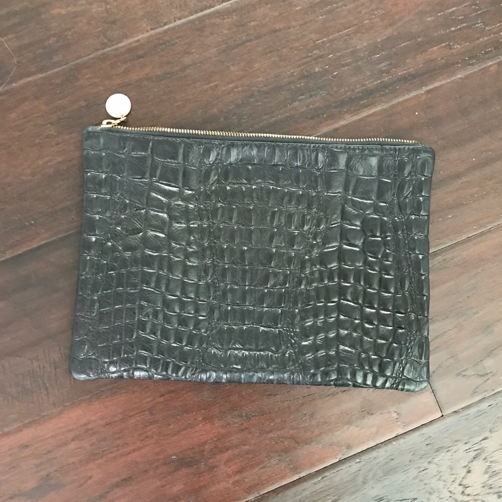 Clare Vivier Leather Flat Clutch