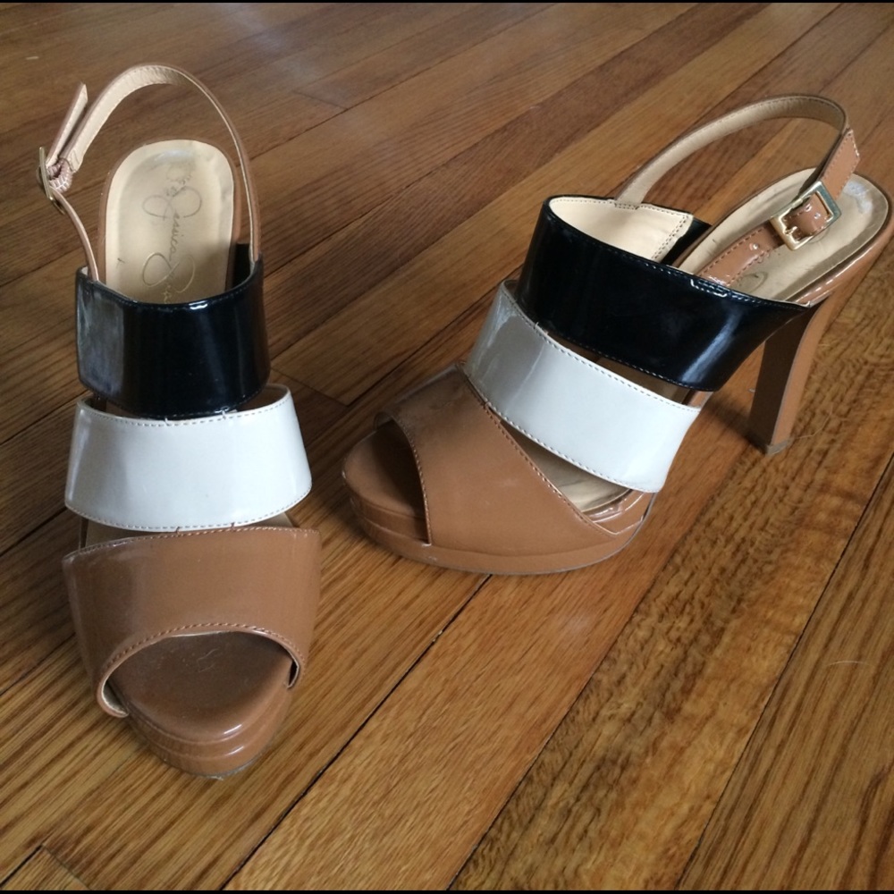 Jessica Simpson Platform Slingback Heels