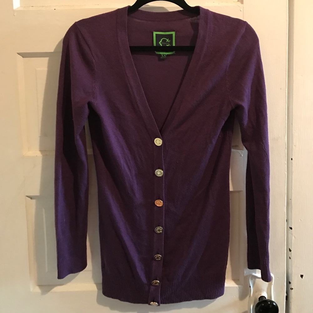 C Wonder Purple Cardigan (XS)