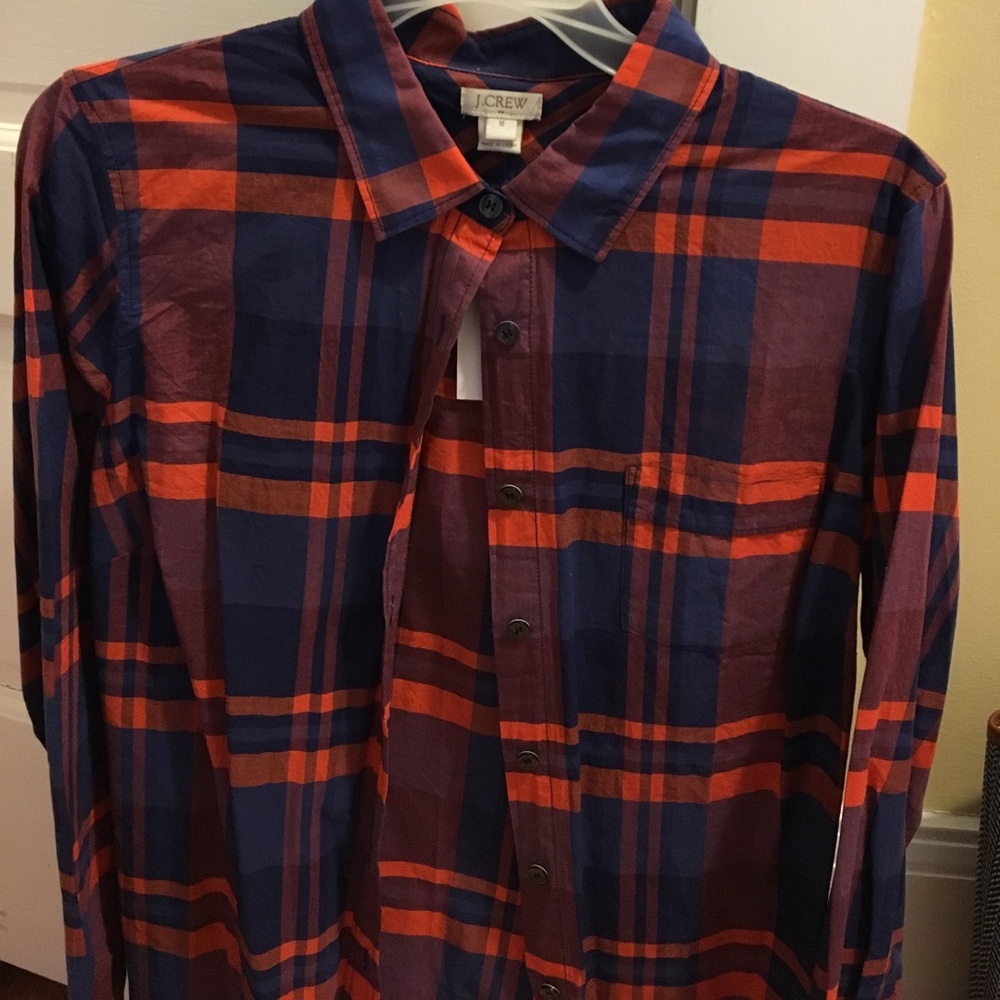 J Crew Factory Women's button down shirt. NWT