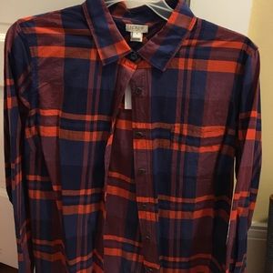 J Crew Factory Women's button down shirt. NWT