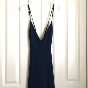 Beautiful Navy Long Prom Dress