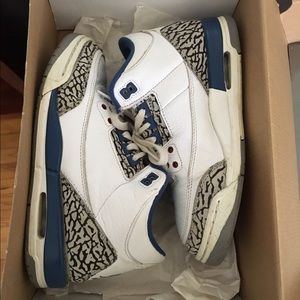 Kids Air Jordan true blue 3s