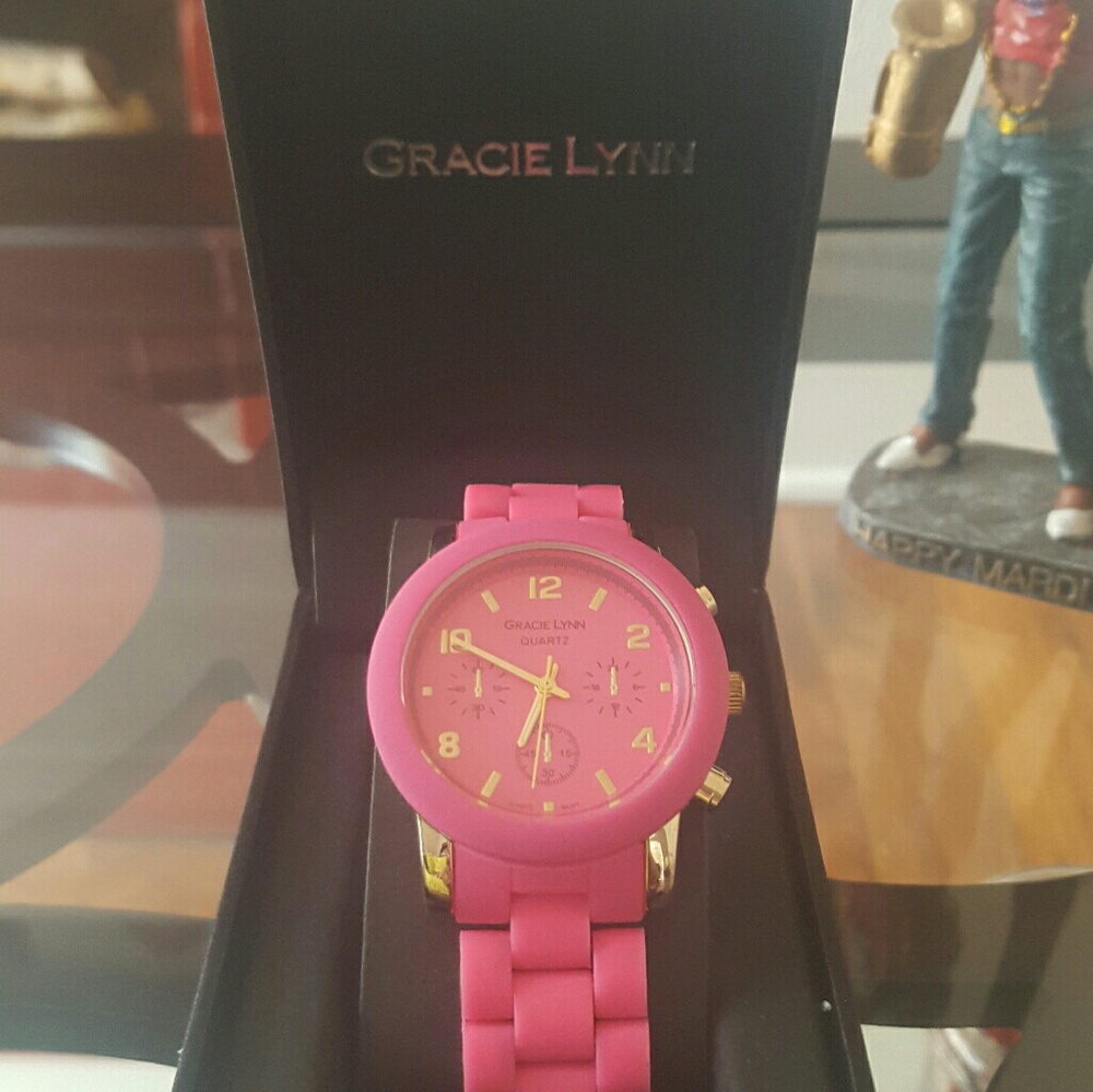 Pink and Gold watch