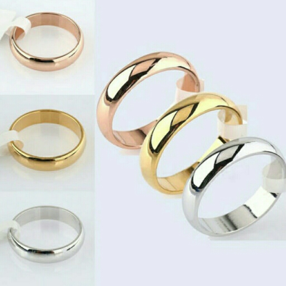 Band style Ring stainless steel 4.5 MM UNISEX
