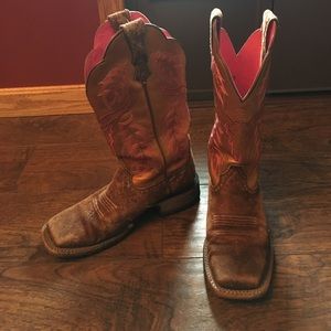 Square toe Ariat boots