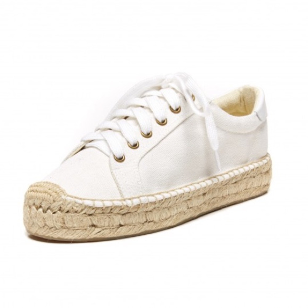 SOLUDOS White Platform Tennis Sneakerdrilles