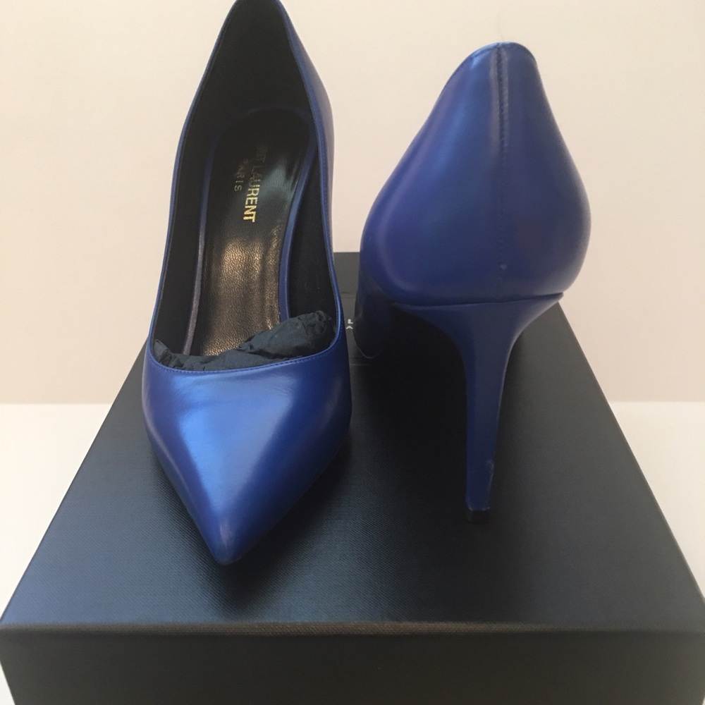 Saint Laurent bleu heels size 39