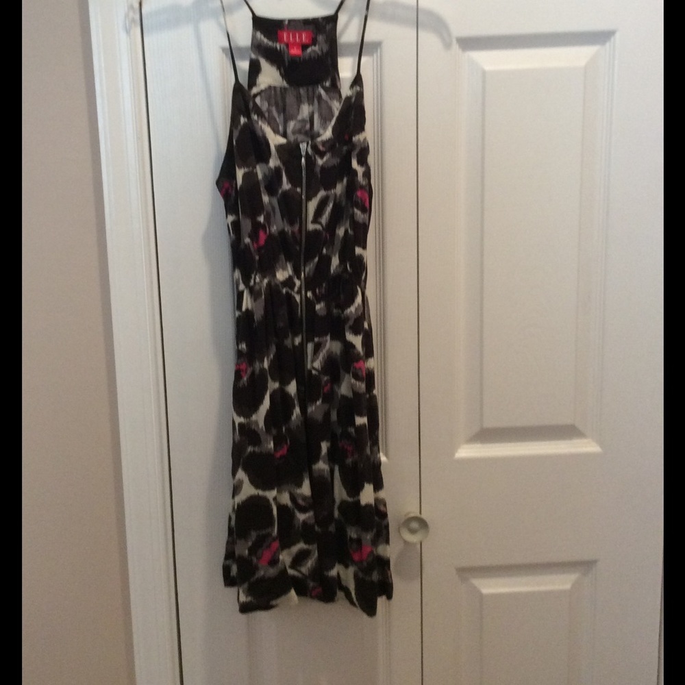 Zip front racerback dress