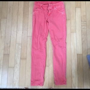 Hudson coral distressed jeans size 26