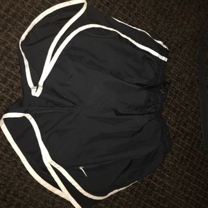 B&W Nike running shorts