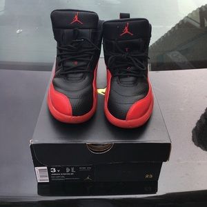 Jordan 12 Red and Black Flu Game