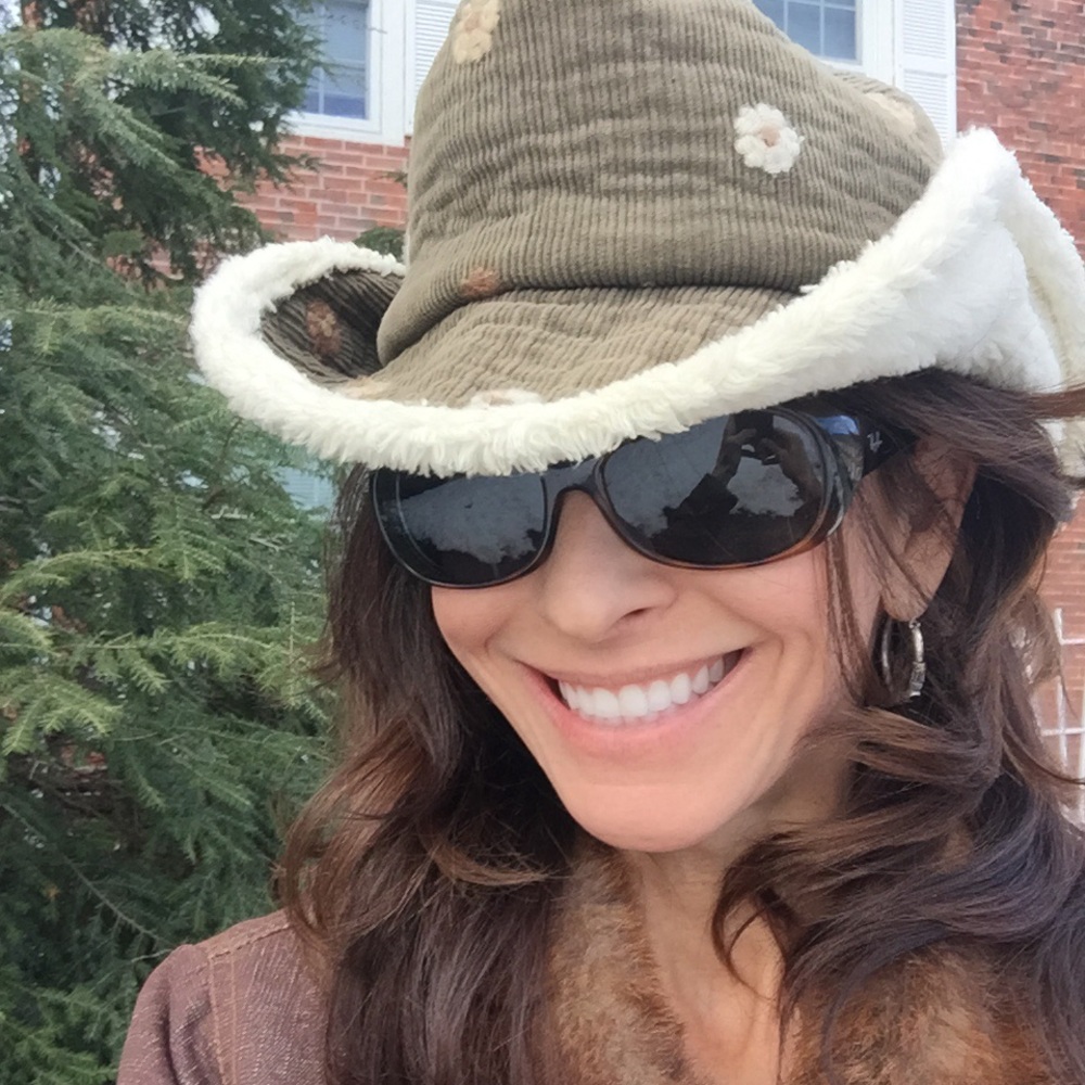 Pistil Italy brown corduroy & cream cowgirl hat