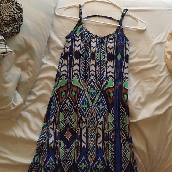 Blue maxi dress size Small - Picture 2 of 4