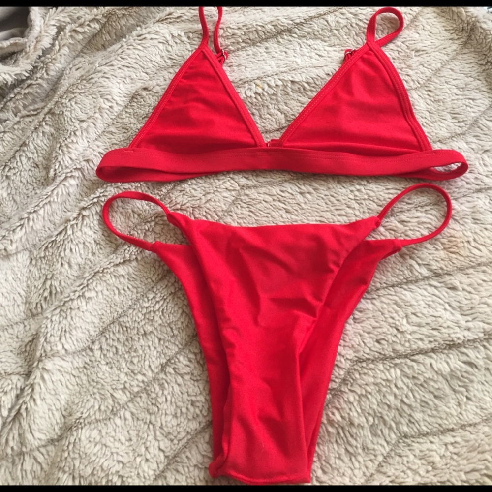 Hot red bikini