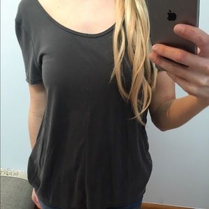 Abercrombie & Fitch grey T-shirt with back detail