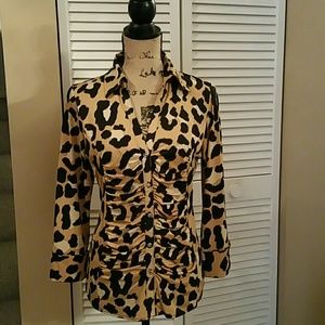 Animal print blouse
