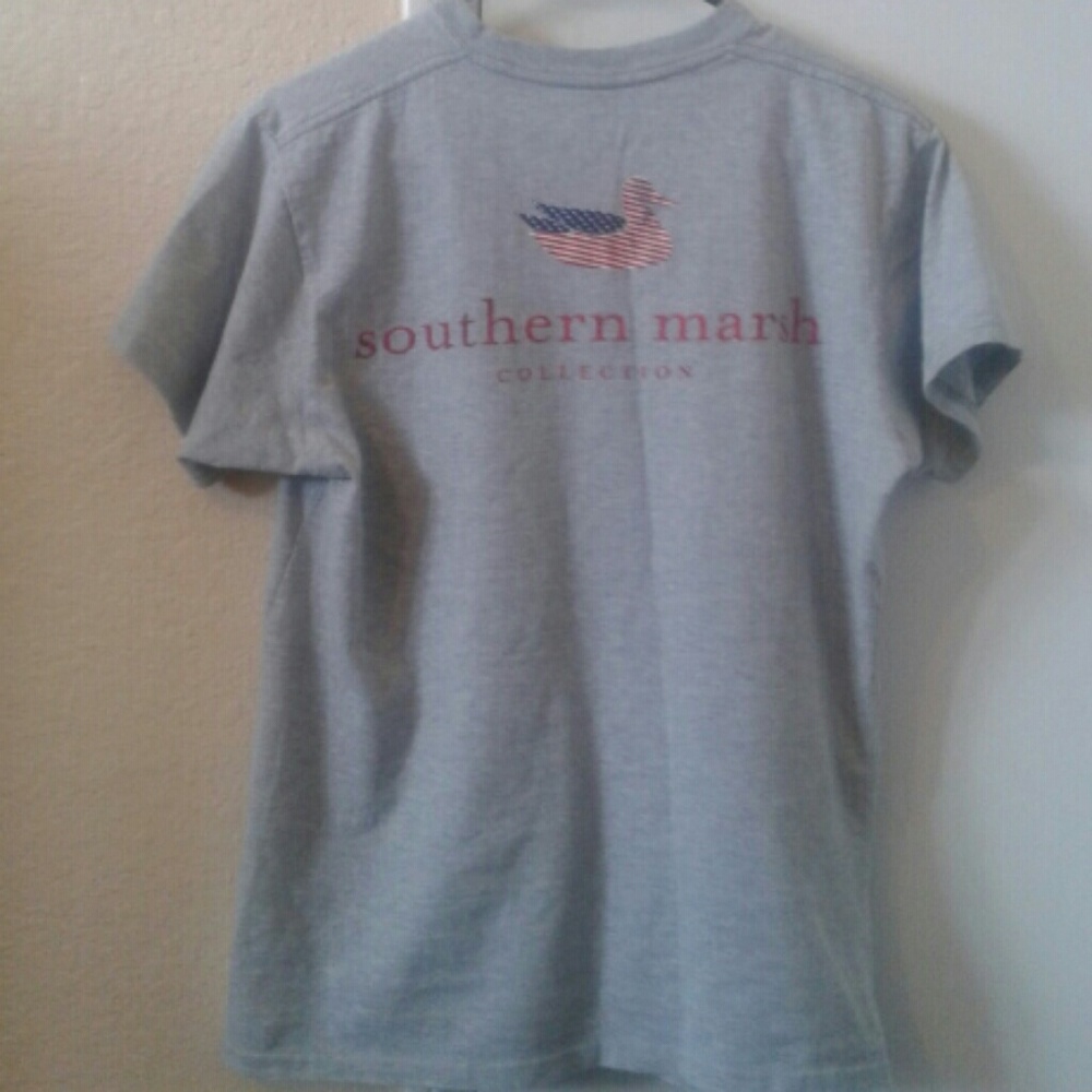 Southern Marsh T-Shirt (American Flag Print)