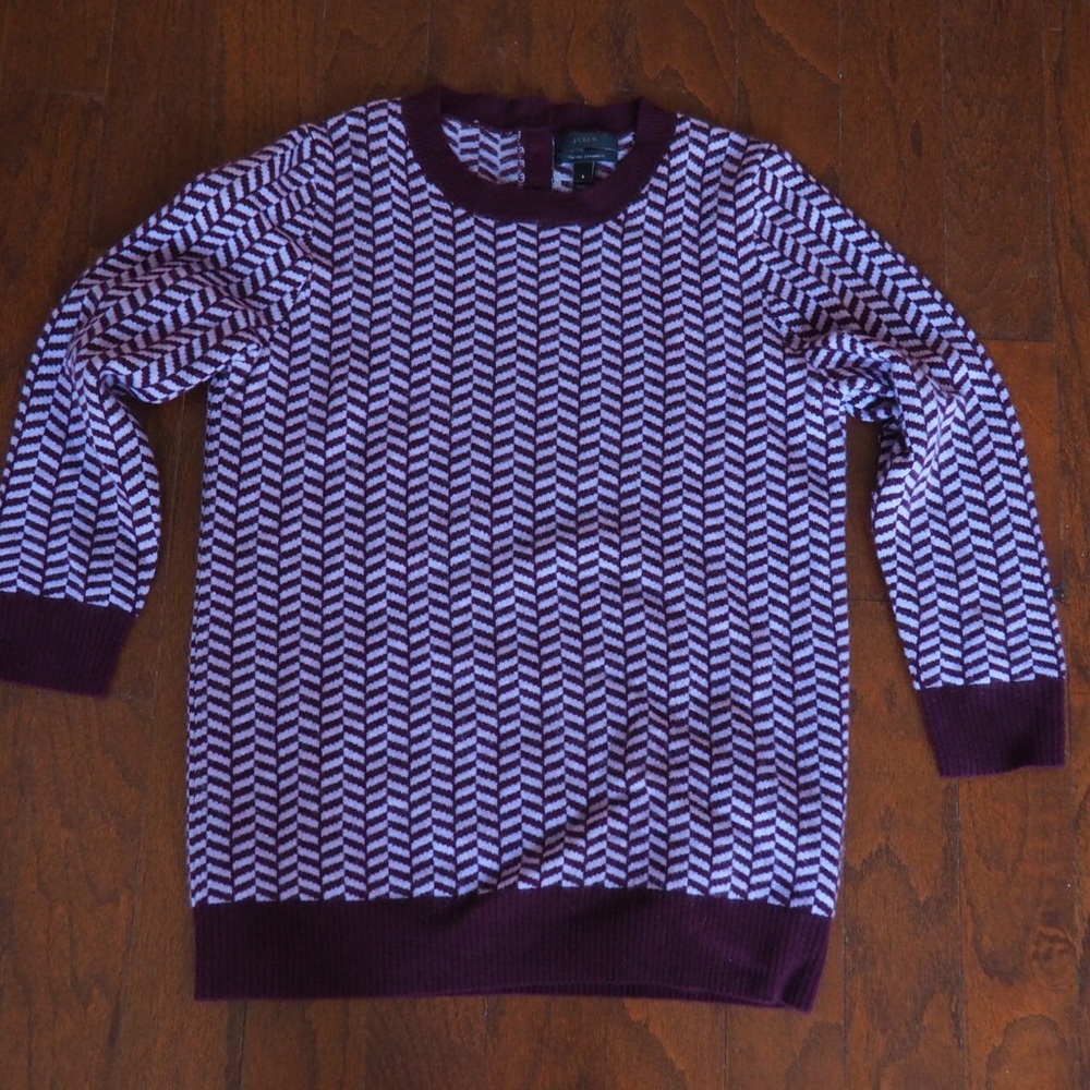 J. Crew collection herringbone cashmere