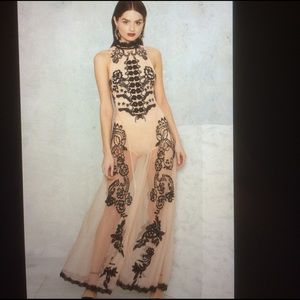 Nasty gal tulle and bodysuit dress