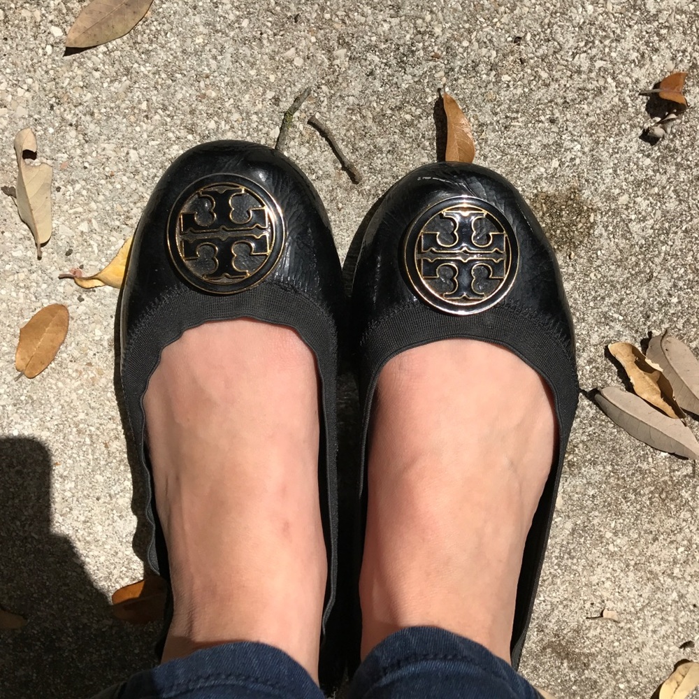 Black Tory Burch Flats