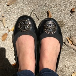 Black Tory Burch Flats