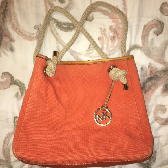 MICHAEL Michael Kors Handbags - Michael Kors bag orange canvas