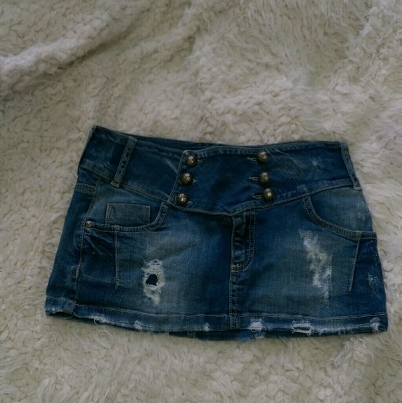 Vintage Jean mini skirt - Picture 2 of 7