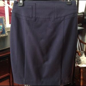 EUC EXPRESS NAVY PENCIL SKIRT