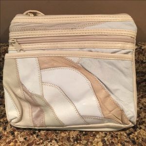 Vintage 80's Leather Patchwork Purse