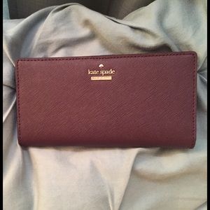 Kate spade mahogany wallet