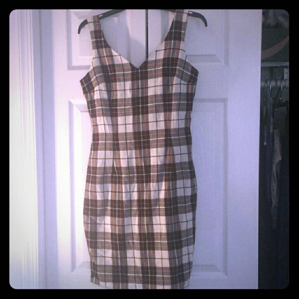 Vintage plaid dress